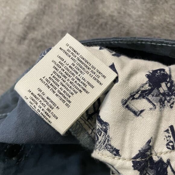 Anthropologie Pilcro and the Letterpress Fit/Stet Pants Size 32 Animal Velvet - Picture 11 of 14